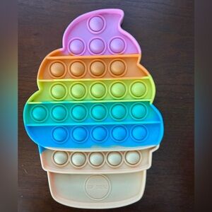 Pop it ice cream cone shaped fidget toy